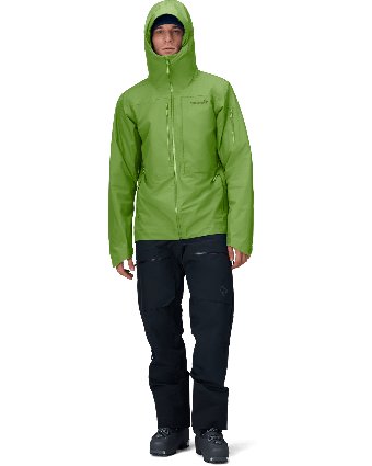 Men's lofoten Gore-Tex insulated Jacket Norrona Green model