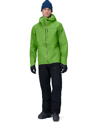 Men's lofoten Gore-Tex Jacket norrona green model