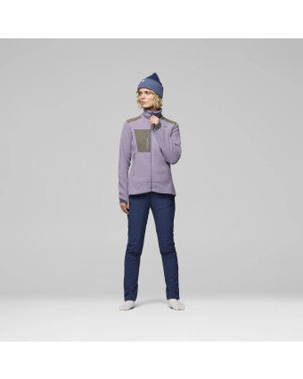 Norrøna trollveggen warm3 Jacket Purple Sage Model