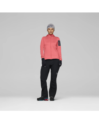 Norrøna falketind warm2 stretch Hood Calypso Coral/Beluga Model