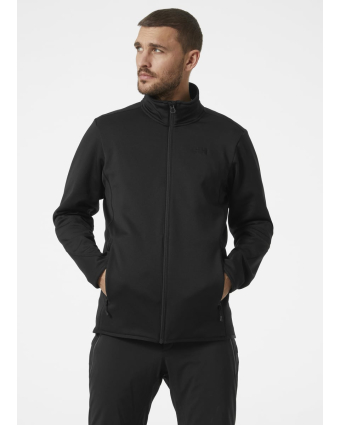 Men Alpha Zero Fleece Jacket Black model