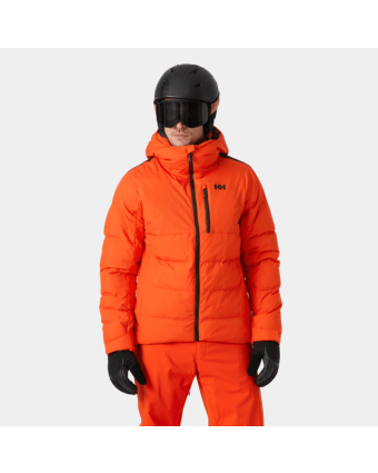 Men Kvitfjell Race Puffy Jacket Cherry Tomato model
