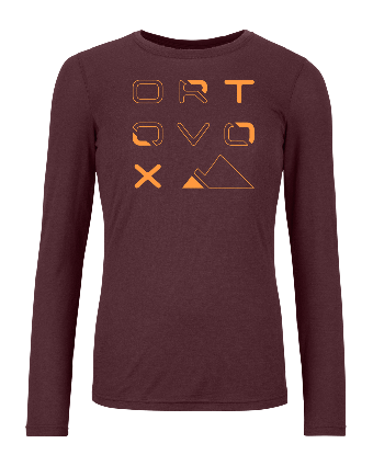 Women 185 Merino Brand Outline Ls