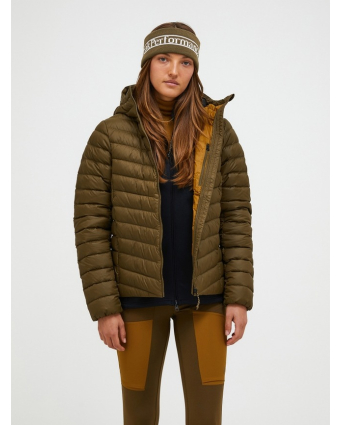 Peak Performance Frost Down Hood Jacket Women Women Meadow Moss