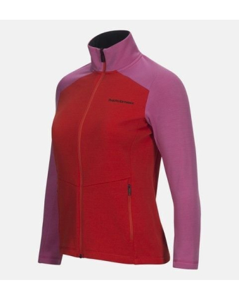 Women Helo Wool Blend Zip-Up 