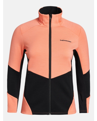 Women Vertical Mid Zip Jacket