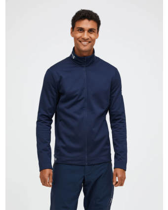 Men Rider Tech Zip Jacket Blue Shadow model