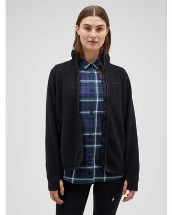 Women Pile Zip Jacket