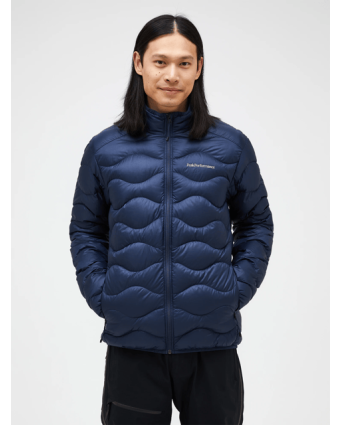 Men Helium Jacket Blue Shadow model