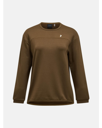 Peak Performance Trail Polartec® Power Grid™ Crew Women Women Meadow Moss