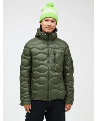 Men Helium Utility Down Hood Jacket Pine Needle model