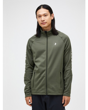 Peak Performance Rider Essentials Midlayer Zip Jacket Men Men PINE NEEDLE