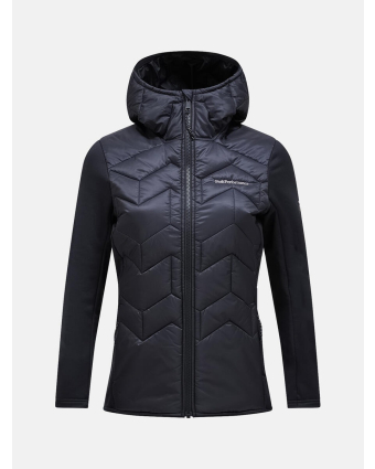 Peak Performance Elevate Insulated Hybrid Hood Jacket Women Women BLACK