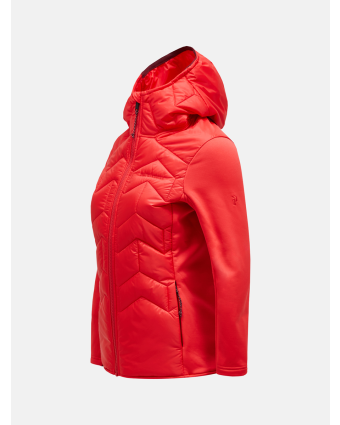 Peak Performance W Elevate Liner Hybrid Hood BRILLIANT RED | G80171$