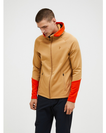 Peak Performance Rider Essentials Midlayer Zip Hood Men Men SIERRA SAND