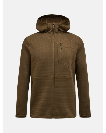Peak Performance Trail Polartec® Power Grid™ Zip Hood Men Men Meadow Moss