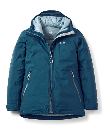 Optical Down Jacket Women Tempest Blue M